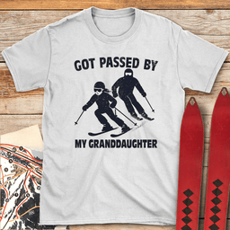 Passed By Granddaughter T Shirt Gift For Skier