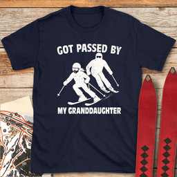 Passed By Granddaughter T Shirt Gift For Skier