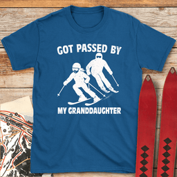 Passed By Granddaughter T Shirt Gift For Skier
