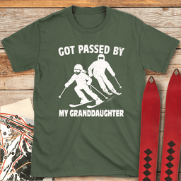 Passed By Granddaughter T Shirt Gift For Skier