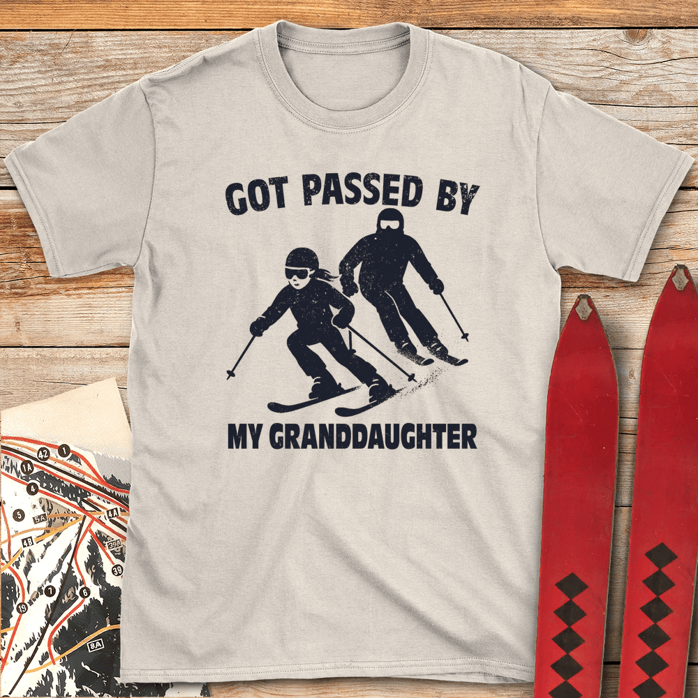 Passed By Granddaughter T Shirt Gift For Skier