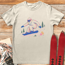 Color Yeti Snowboard T Shirt Gift For Snowboarder