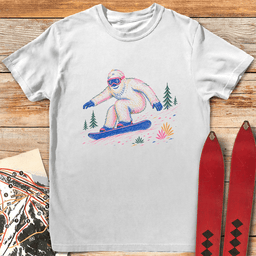 Color Yeti Snowboard T Shirt Gift For Snowboarder