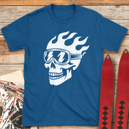 Grin Reaper T Shirt Gift For Skier