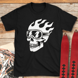 Grin Reaper T Shirt Gift For Skier