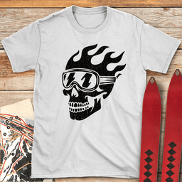 Grin Reaper T Shirt Gift For Skier