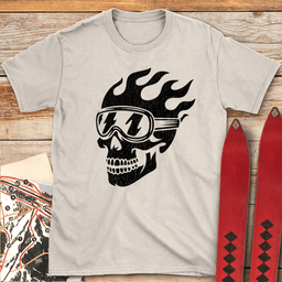 Grin Reaper T Shirt Gift For Skier