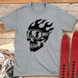 Grin Reaper T Shirt Gift For Skier