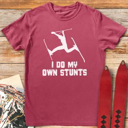 DIY Stunts T Shirt Gift For Skier