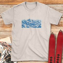 Mountain Canvas T Shirt Gift For Skier