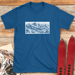 Mountain Canvas T Shirt Gift For Skier