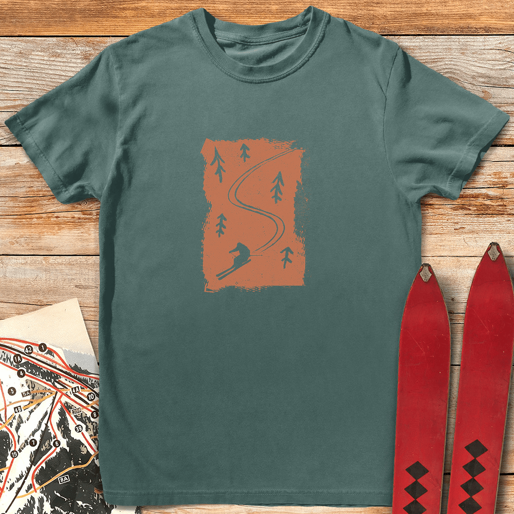 Glade Life T Shirt Gift For Skier