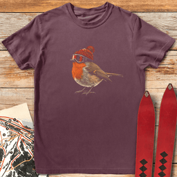Little Bird Shred T Shirt Gift For Skier