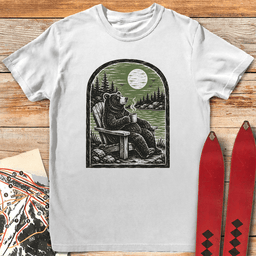 Chill Coffee Bear T Shirt Gift For Skier