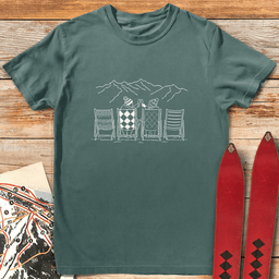 Mountain Cheers T Shirt Gift For Skier