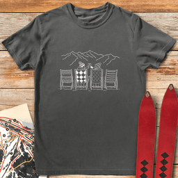 Mountain Cheers T Shirt Gift For Skier