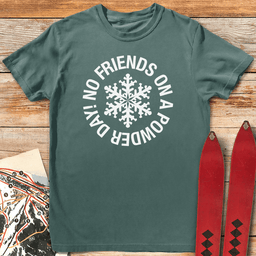 No Friends T Shirt Gift For Skier