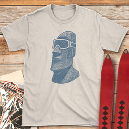 Easter Island Rider T Shirt Gift For Skier