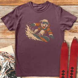 Canine Snowboarder T Shirt Gift For Snowboarder