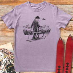 Cowboy Skier T Shirt Gift For Skier