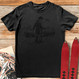 Cowboy Skier T Shirt Gift For Skier