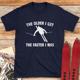 Fast Memories Ski T Shirt Gift For Skier