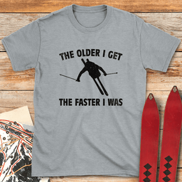 Fast Memories Ski T Shirt Gift For Skier