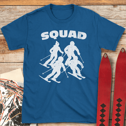 Family Squad T Shirt Gift For Skier
