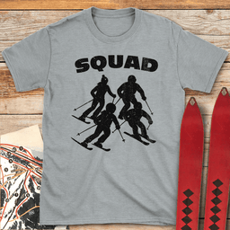 Family Squad T Shirt Gift For Skier