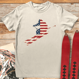 Drop In USA T Shirt Gift For Skier