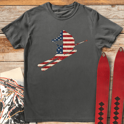 Drop In USA T Shirt Gift For Skier