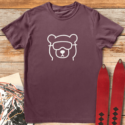 Just A Bear T Shirt Gift For Skier