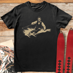 Lincoln Skier T Shirt Gift For Skier