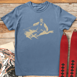 Lincoln Skier T Shirt Gift For Skier
