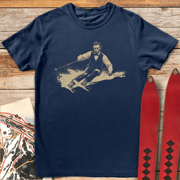 Lincoln Skier T Shirt Gift For Skier
