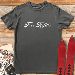 Free Refills T Shirt Gift For Skier
