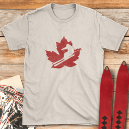 Maple Skier T Shirt Gift For Skier