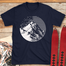 Noble Peak T Shirt Gift For Skier