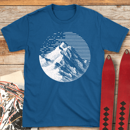 Noble Peak T Shirt Gift For Skier
