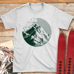 Noble Peak T Shirt Gift For Skier