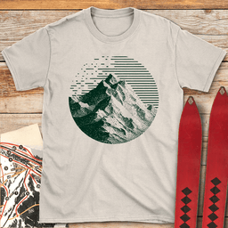 Noble Peak T Shirt Gift For Skier