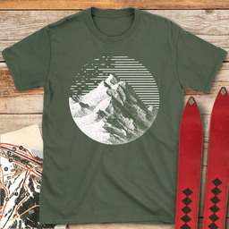 Noble Peak T Shirt Gift For Skier