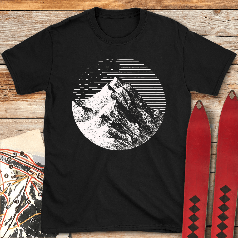 Noble Peak T Shirt Gift For Skier