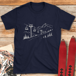 Over The Hill T Shirt Gift For Skier