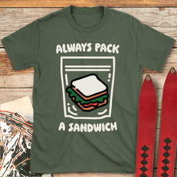 Pack A Sandwich T Shirt Gift For Skier