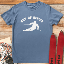 Out Of Office Ski T Shirt Gift For Skier