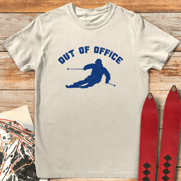 Out Of Office Ski T Shirt Gift For Skier