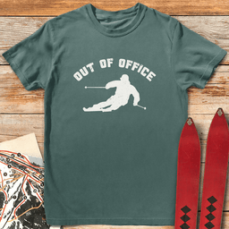 Out Of Office Ski T Shirt Gift For Skier