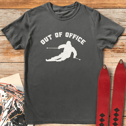 Out Of Office Ski T Shirt Gift For Skier