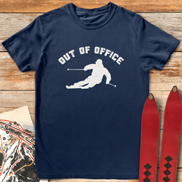 Out Of Office Ski T Shirt Gift For Skier